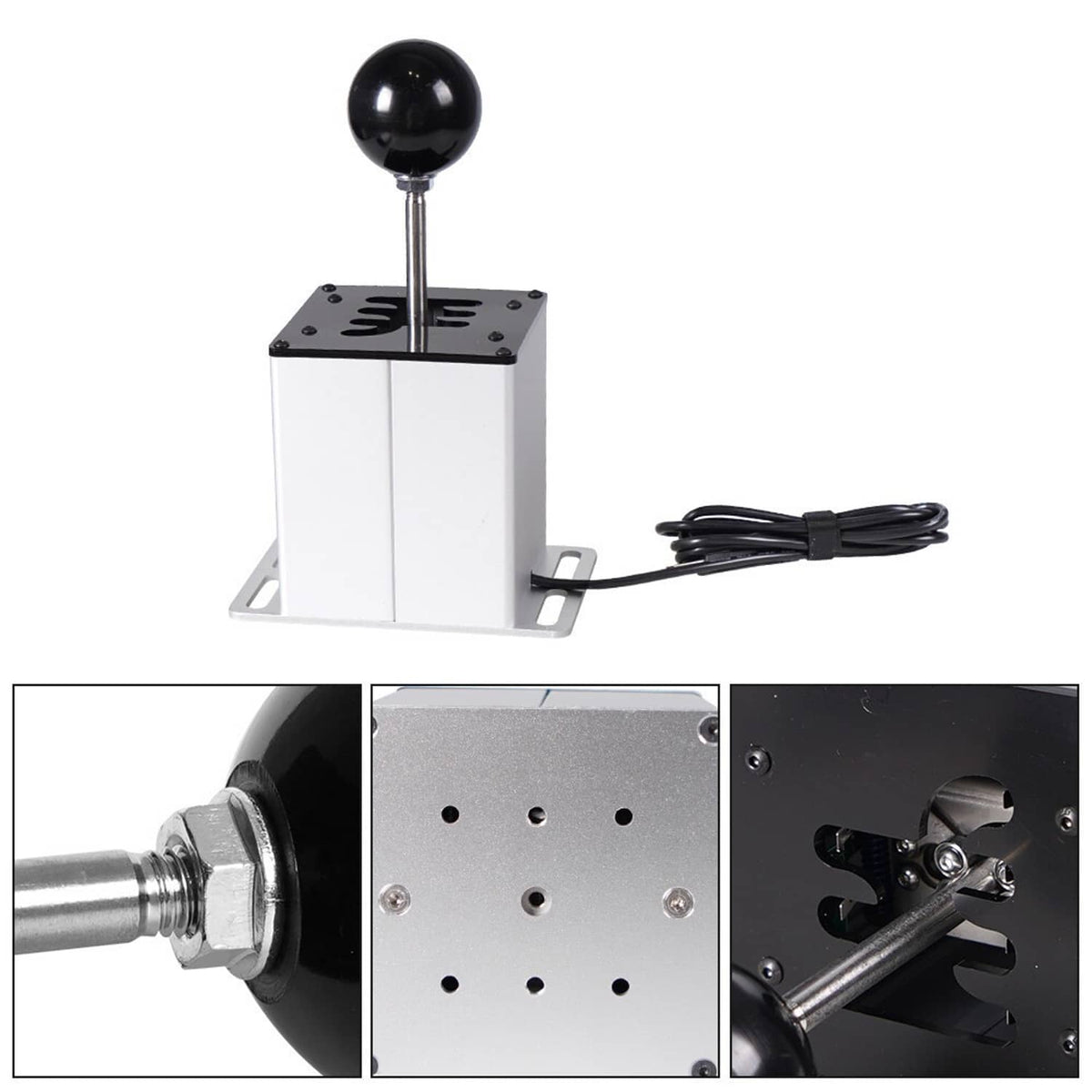 Solidspare USB PC H Gear Shifter 6+R Sim Racing Game For Logitech G29 G27 G25 Thrustmaster