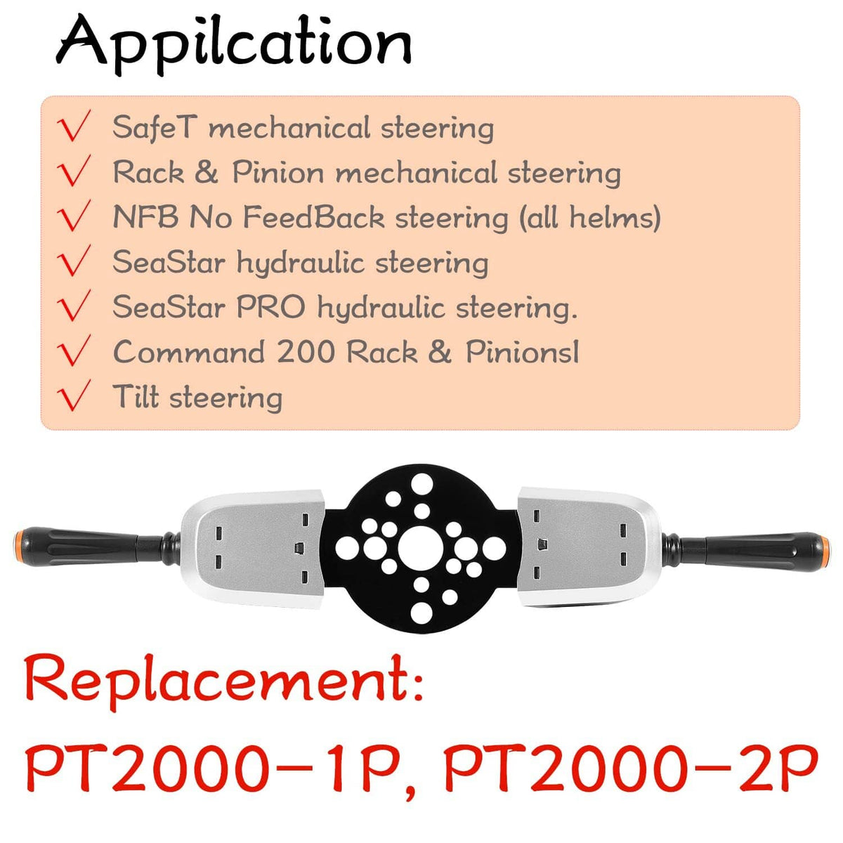 Solid Spare For SeaStar Pro Trim/Jack Plate Control Switch PT2000P-1P, Steering Helm Mount