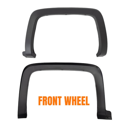 Solidspare 4Pcs Fender Flares for Chevrolet Silverado 1500 2014 2015 2016 2017 2018 Black