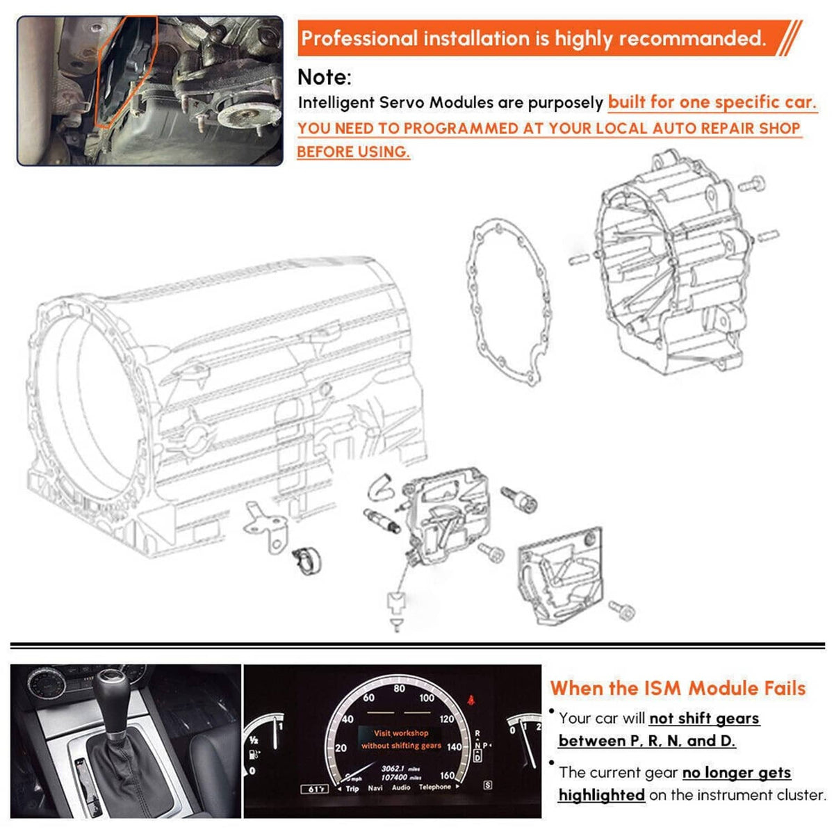 Solidspare New Programmed 722.9 ISM Intelligent Servo Module For Mercedes-Benz A0002701852