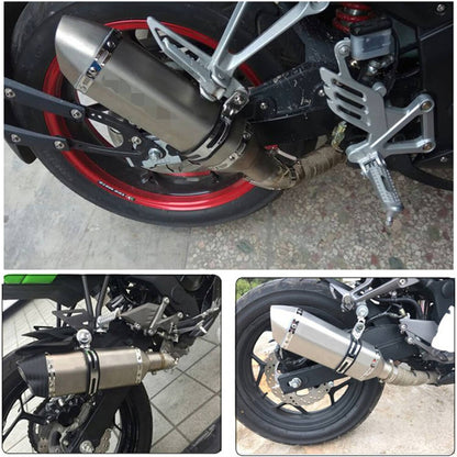 Solidspare Slip-on 38-51mm Universal Motorcycle Exhaust Muffler Pipe w/ DB Killer Silencer