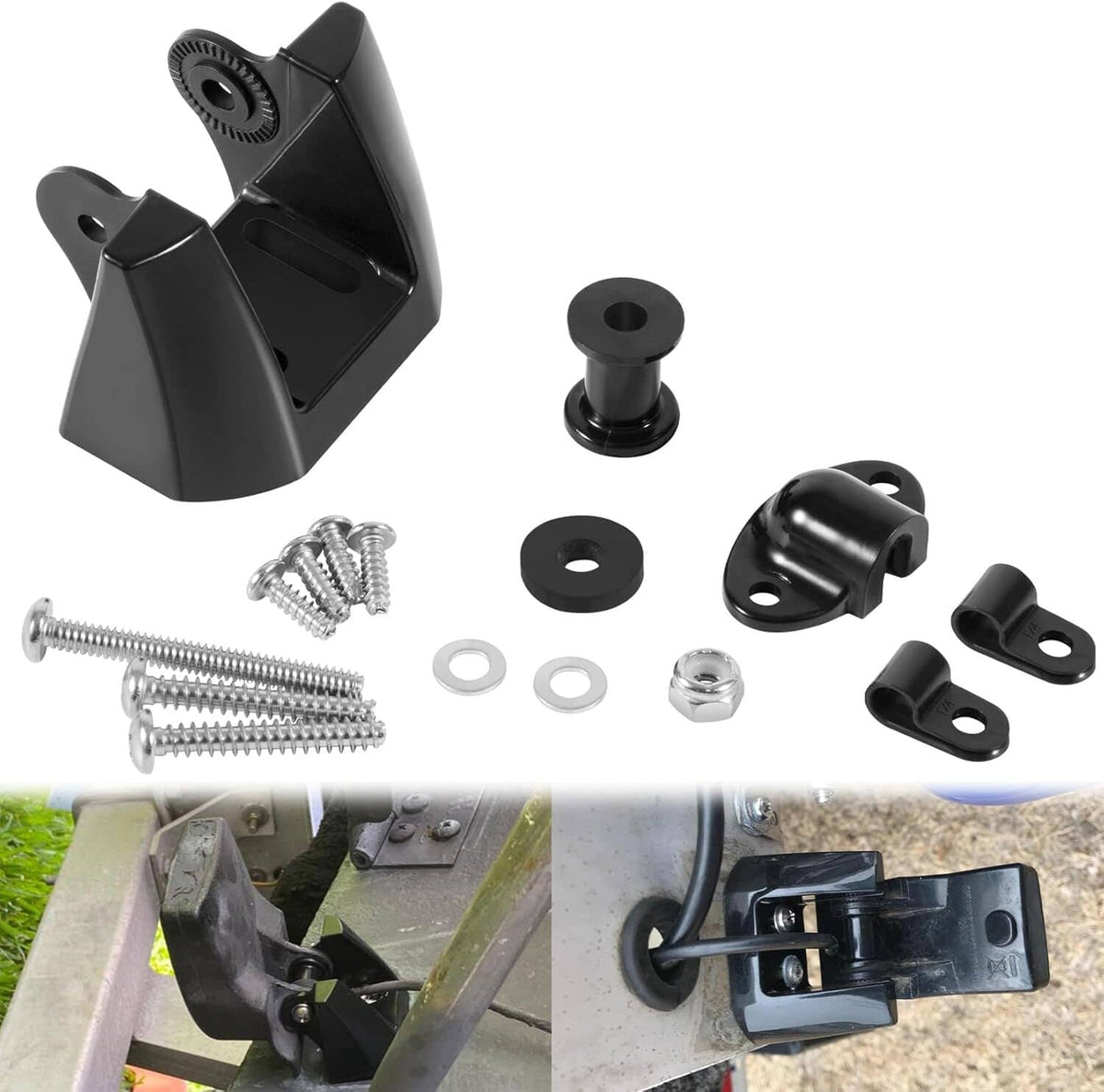 Solid Spare K00-00118-01 Transducer Bracket Transom Mount Kit for Garmin 010-10272-00 & More