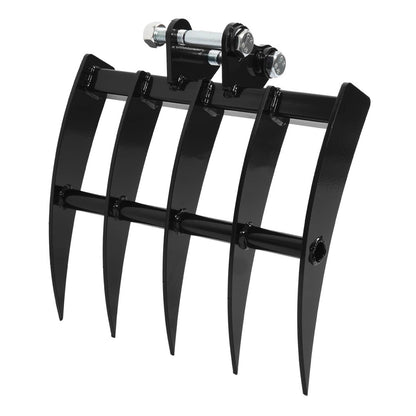 Solidspare Mini Excavator Attachment Rake 5 Tools For Mini Excavator  Heavy Duty Thick