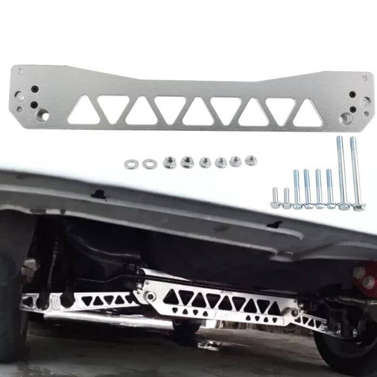 Solidspare New For 96-00 Honda Civic Car Rear Lower Control Arm & Subframe Brace Tie Bar EK