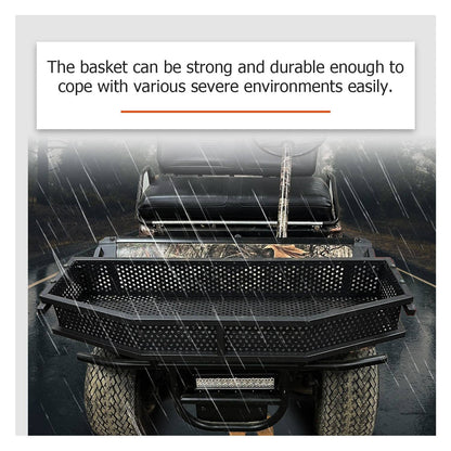 Solidspare Cargo Basket Front Outer Utility Storage Basket For Club Car DS Golf Cart