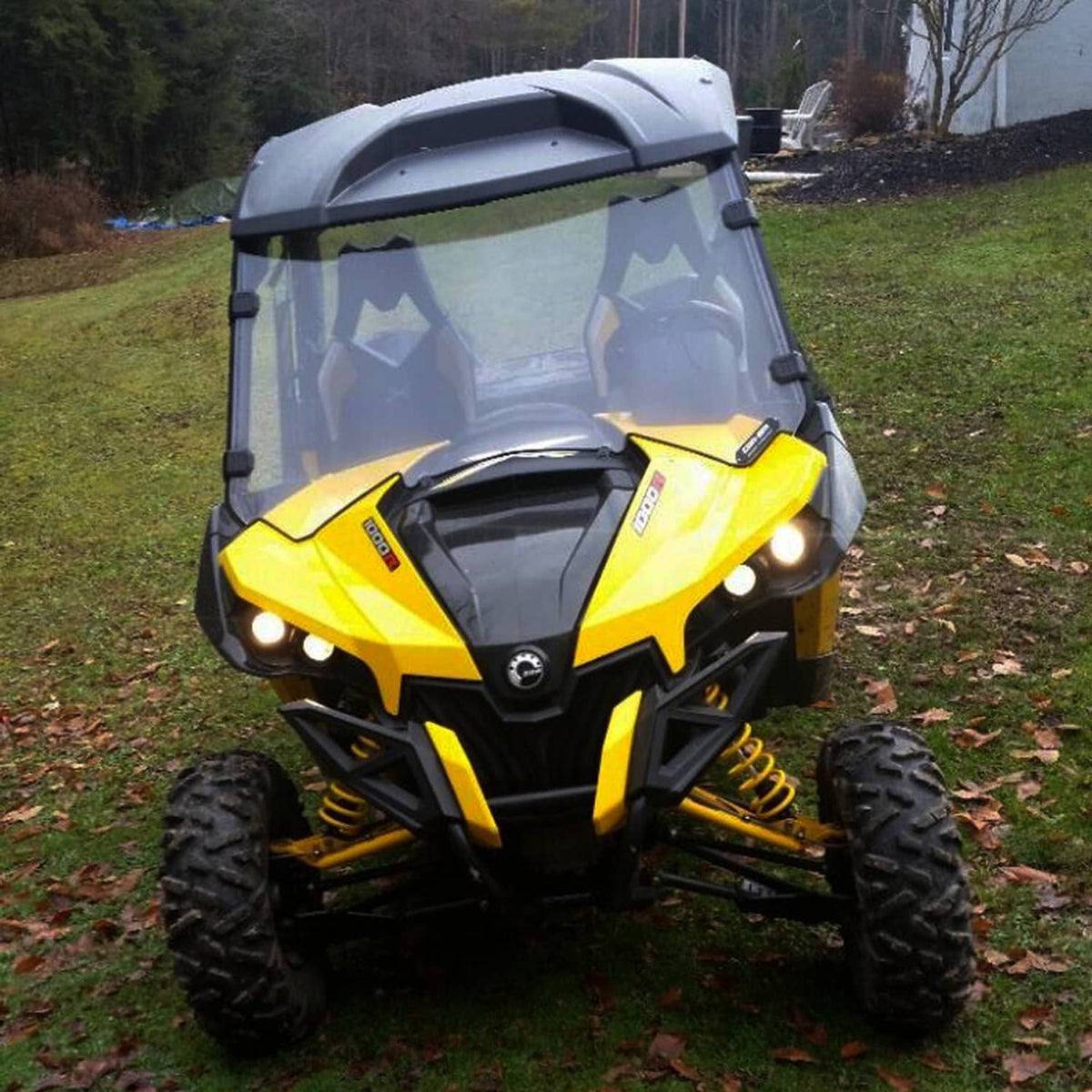 Solidspare Full Windshield w/ Clamp For Can-Am Maverick 1000R 2013 2014 2015 2016 2017 2018
