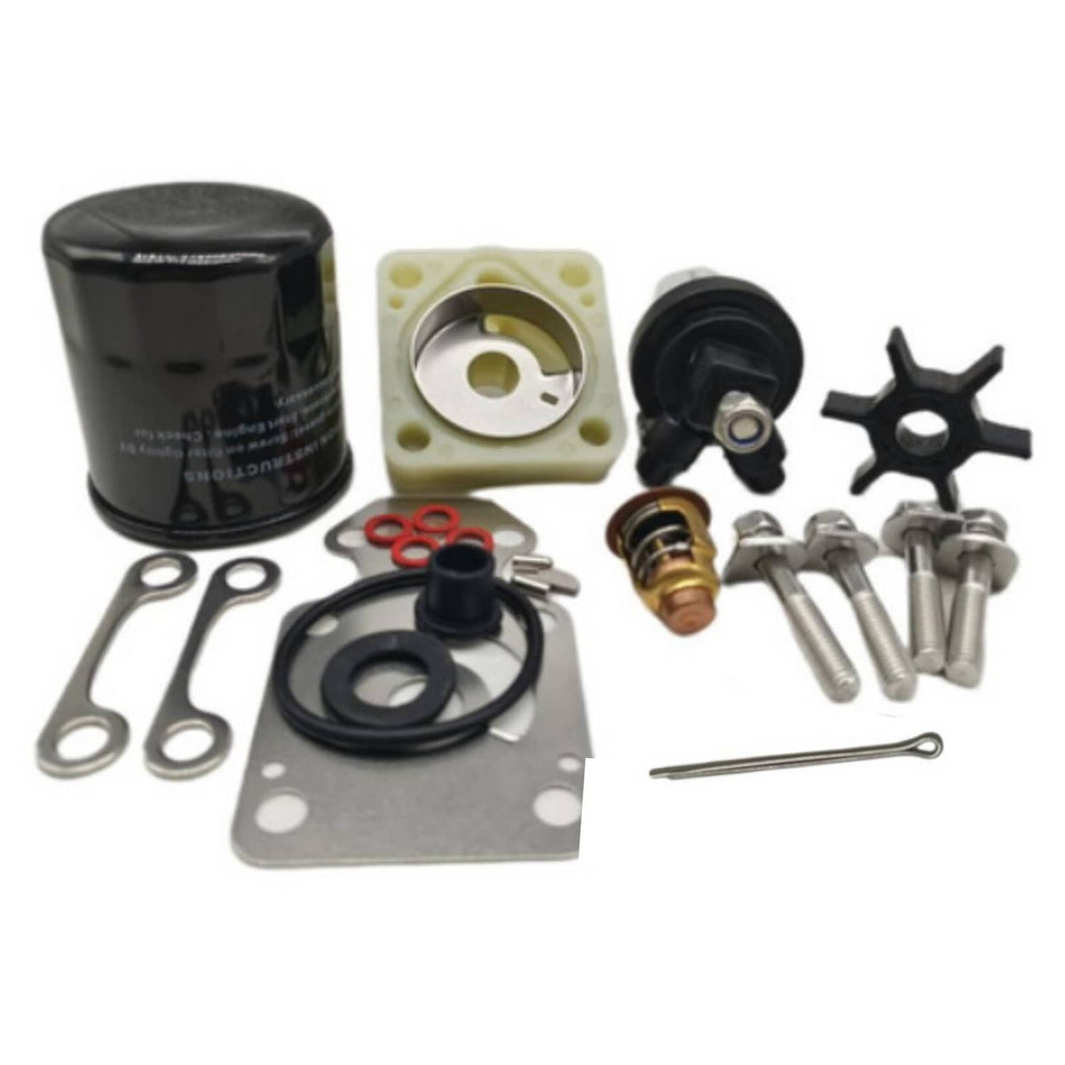 Solid Spare Maintenance Service Kit For Yamaha F20B (2007+) Years Outboard & Oil Fuel Filter