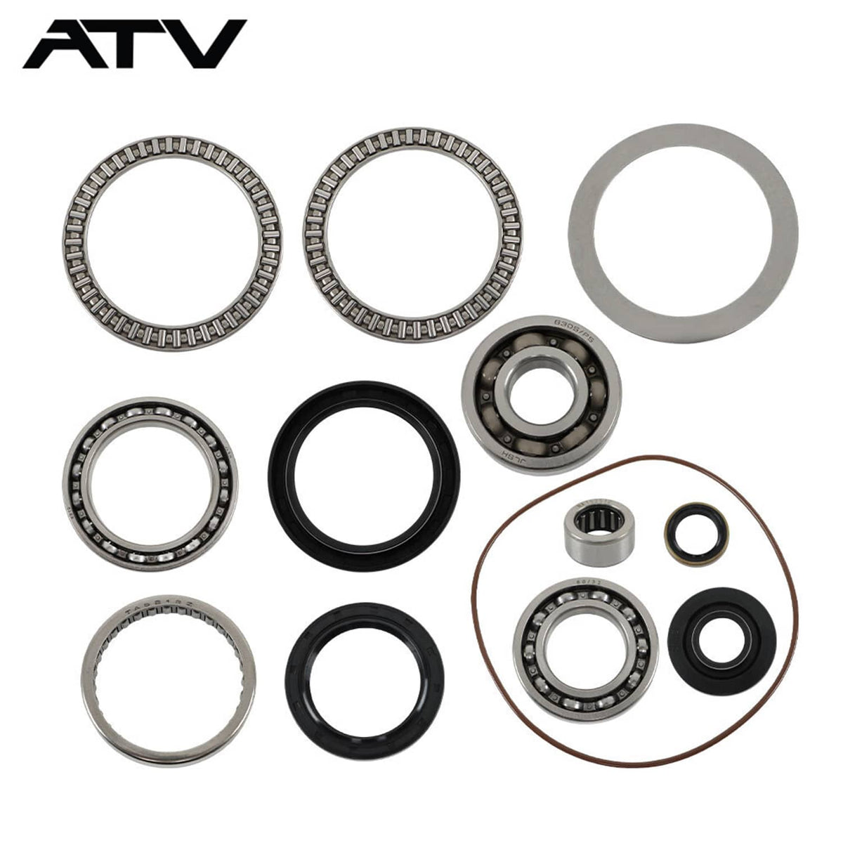 Solidspare Front Differential Bearing Seals Kit for Kawasaki Brute Force 750 KVF750 2005-21