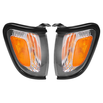 Solid Spare For Toyota Tacoma 2001-2004 Headlights Corner Signal Lights Bumper Lamp w/Bulbs