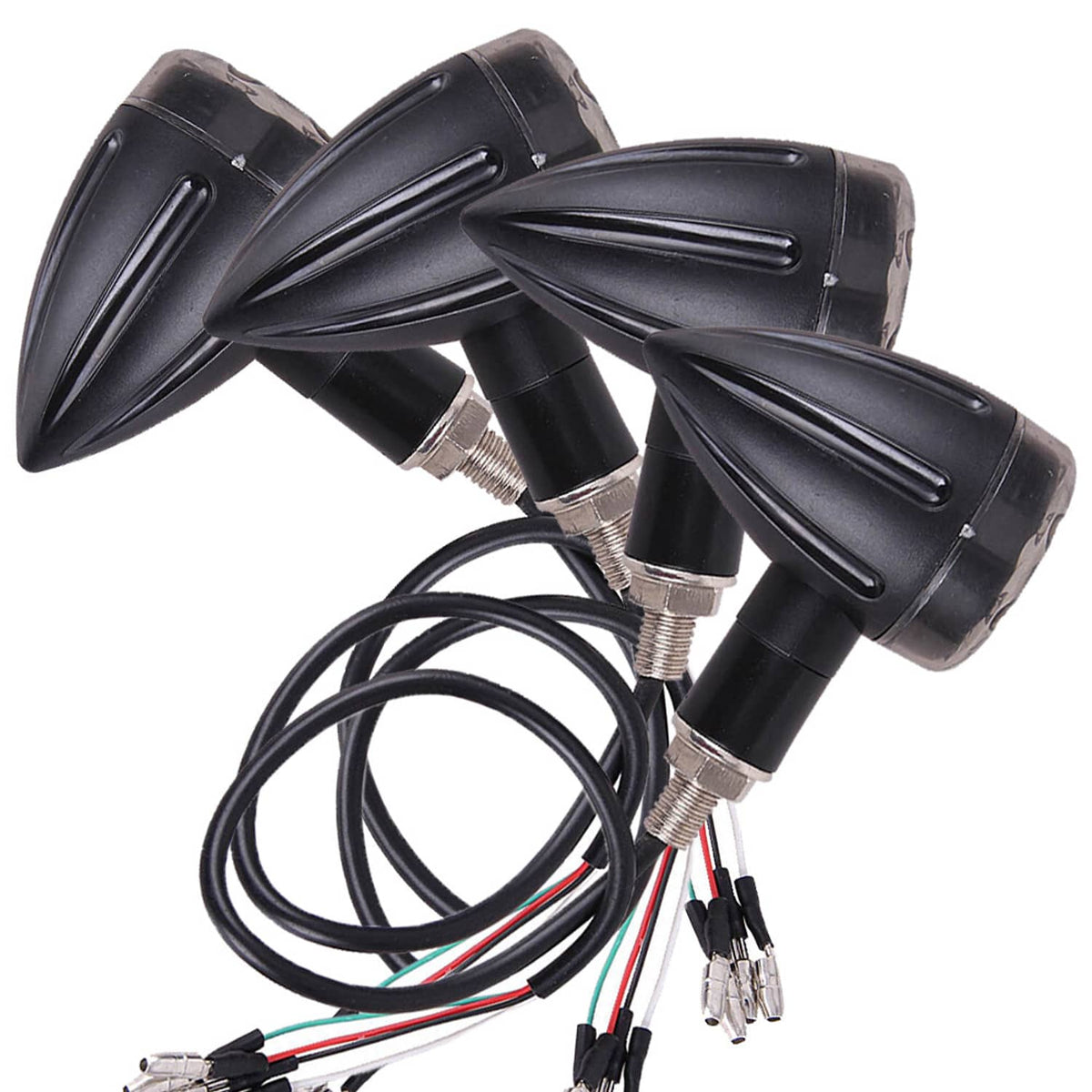 Solidspare For Sports Motorcycle Dirt Bike Light Blinker 4x Turn Signal LED Indicators Dual
