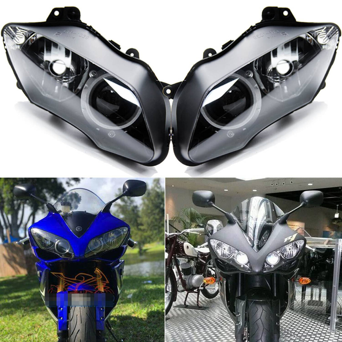 Solidspare For Yamaha YZF R1 YZFR1 R1000 2007-2008 Headlight Headlamp Housing Assembly US