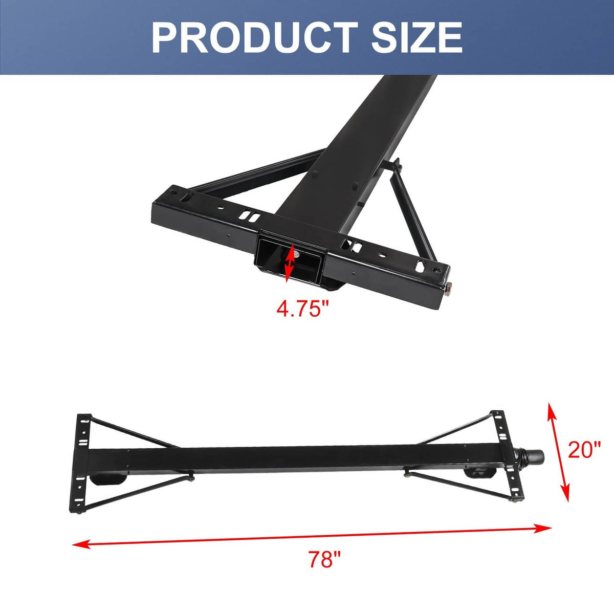 Solidspare Rear Trailer Stabilizer Jack Stand Stabilizer Jack Kit For Universal 298707
