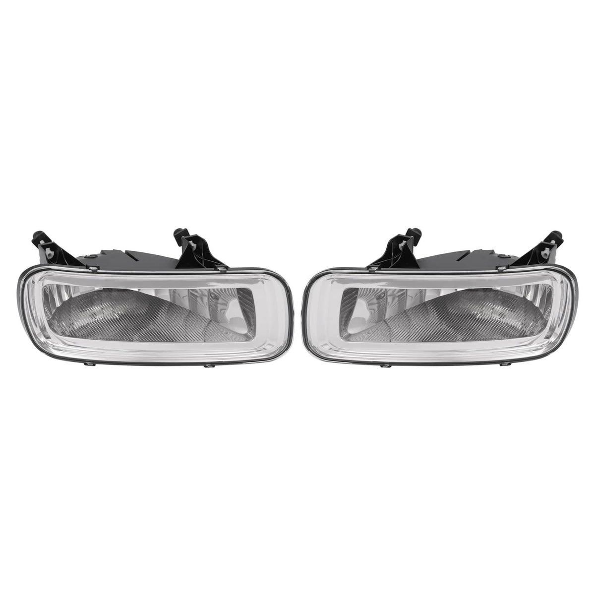 Solid Spare Fog Lights Assembly Clear Lens w/ Bulbs For 04-06 Ford F-150 06 Lincoln Mark LT