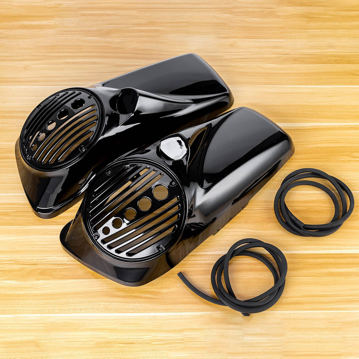 Solidspare For Harley Touring Road King Road Street Electra Glide 14+ Pair 8" Speaker Lids