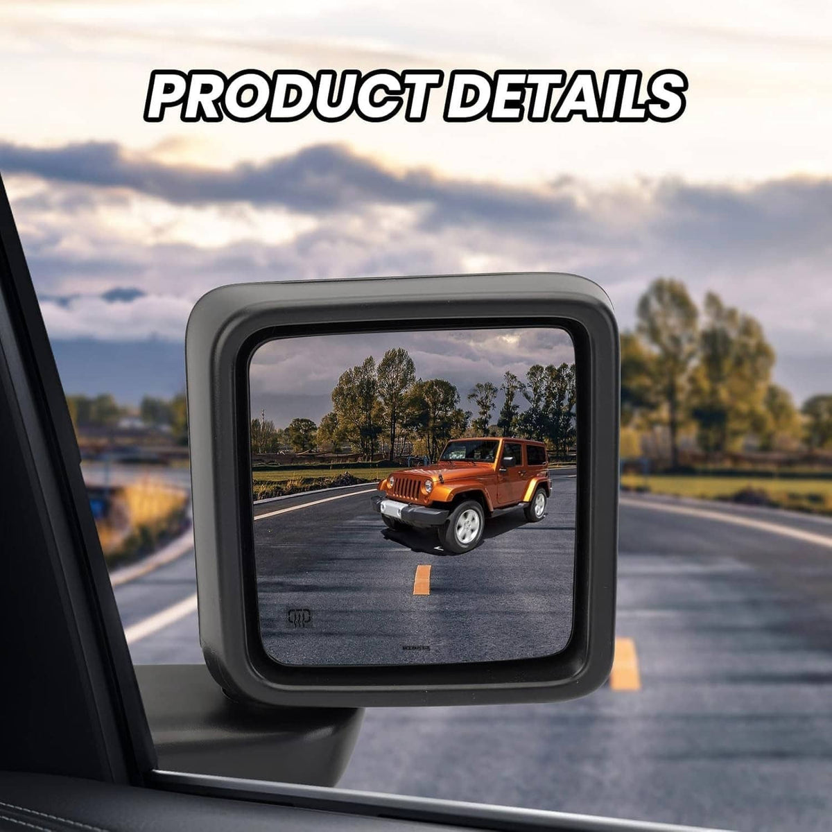 Solidspare Power Heated Rear View Mirror Passenger For Jeep Wrangler 18-24 &Gladiator 20-24