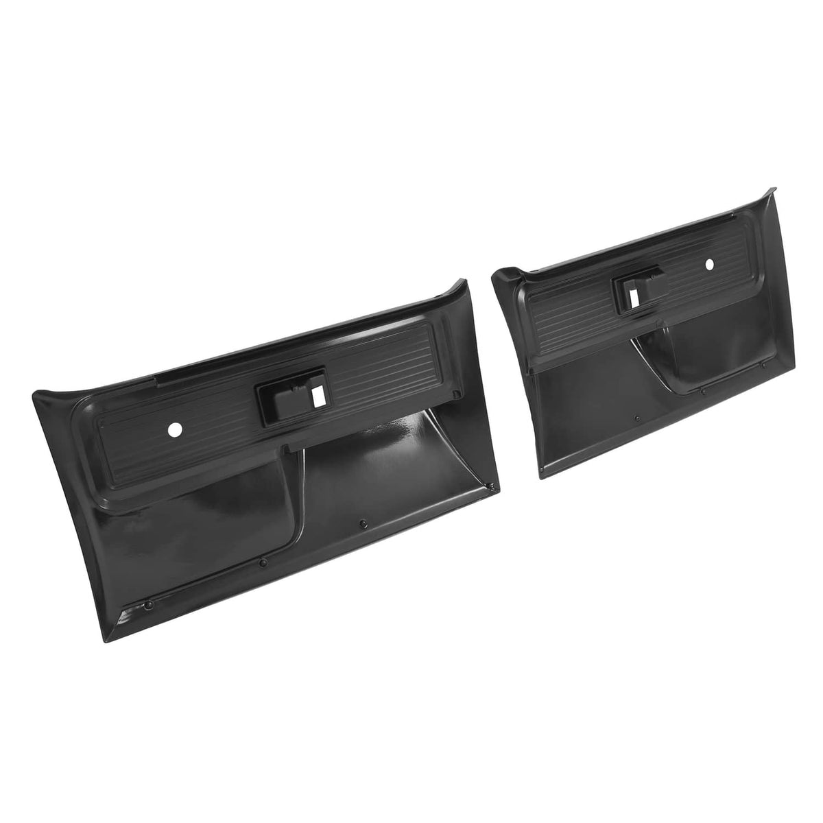 Solid Spare For Chevrolet/ GMC Truck 1977-1980 Inner Door Panels Black Plastic Left+Right