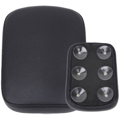 Solidspare For Harley Chopper Dyna Motorcycle Suction Cup Pillion Passenger Pad Seat Black