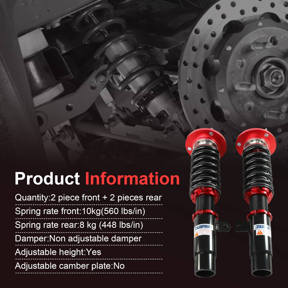 Solidspare Coilovers for BMW 3 Series 325i 328i 335i E90 06-13 Adj.Height Shocks Struts
