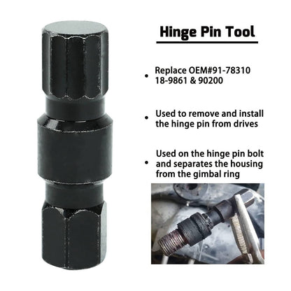 Solid Spare Hinge Pin Tool For Mercruiser Units Alpha Bravo Gen One Two 1 2 Replace 91-78310