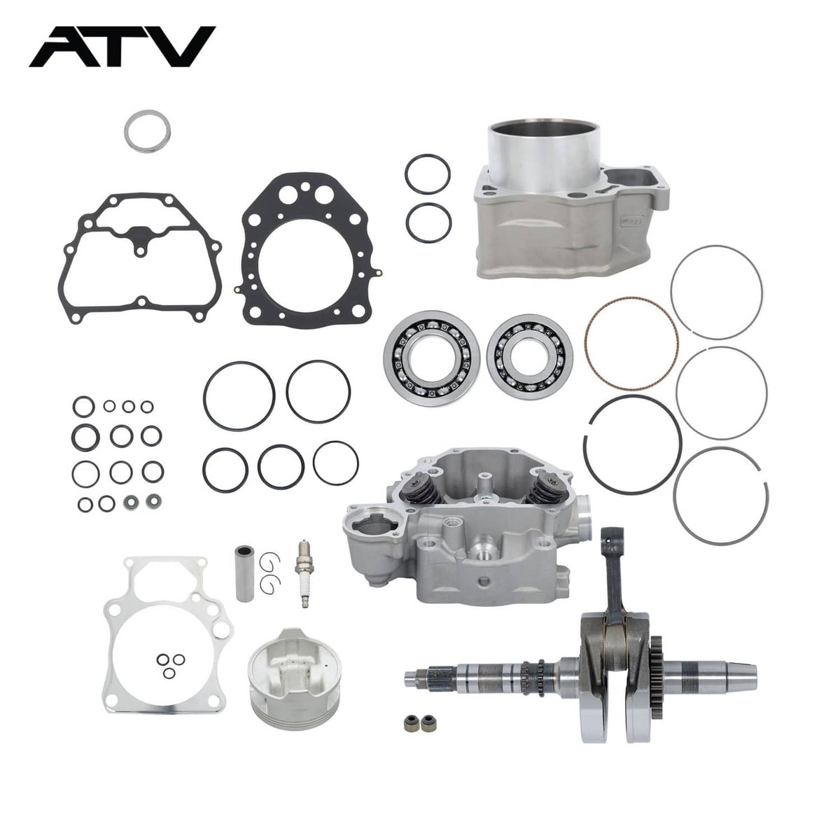 Solidspare 12200-HP7-A01 13000-HR3-A4 Rebuild Kit crankshaft cylinder head For Honda TRX420