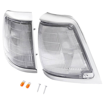 Solid Spare Pair Clear Lens Front Corner Lights Lamps For Toyota Pickup Truck 2WD 1992-1995