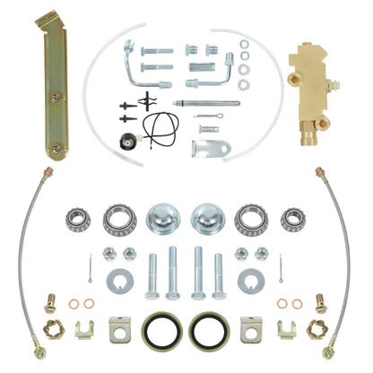 Solidspare Body Disc Brake Conversion Kit 9" Booster Drilled Rotors For 1964-72 GM A, F, X