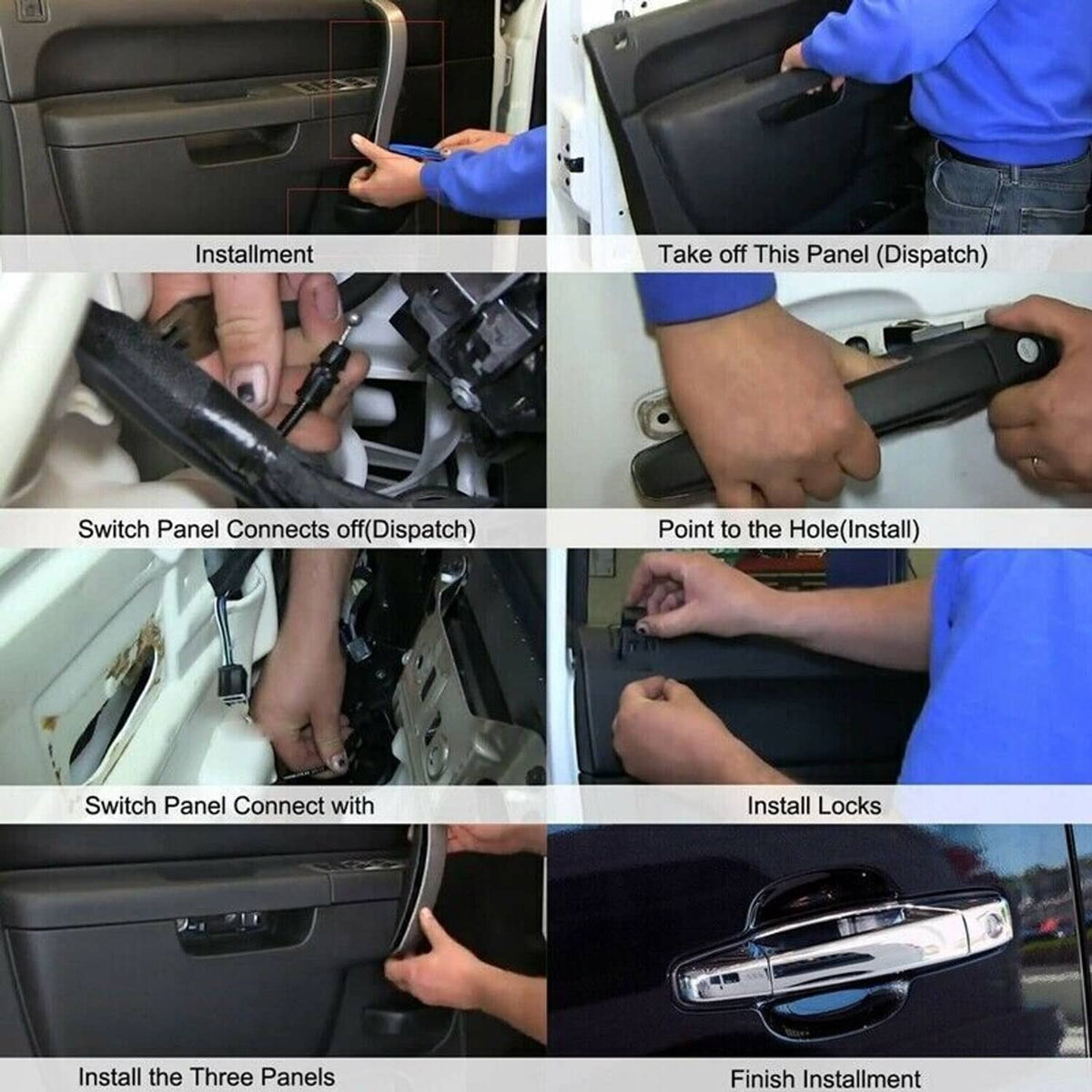 Solidspare 4X Chrome Exterior Door Handle For 2007-2013 Chevy Tahoe GMC Yukon Sierra Denali