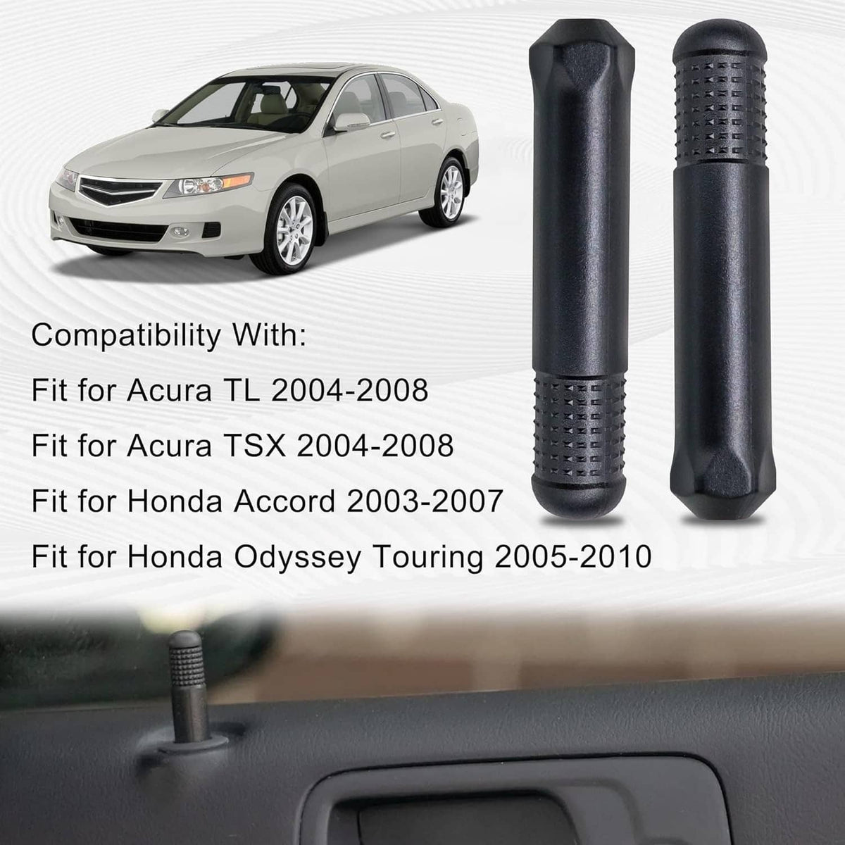Solid Spare Pack (2) Door Lock Rod Knob Door Locking Pin Pull for Honda Accord 2003-2007