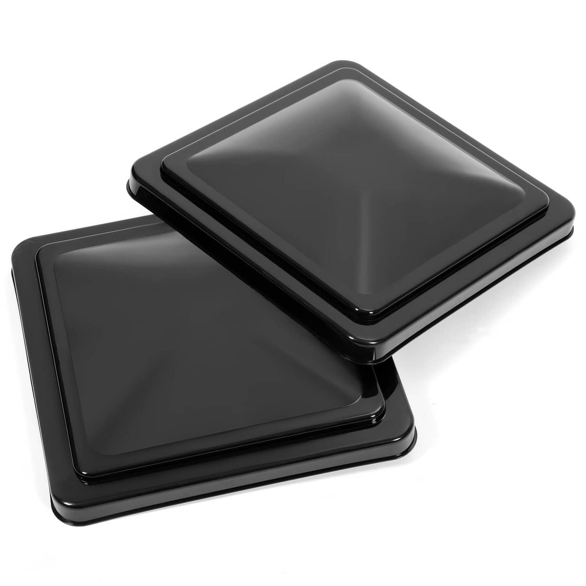 Solidspare (2) pcs 14"X14" RV Roof Black Vent Cover For Camper Trailer roof Vent Cover