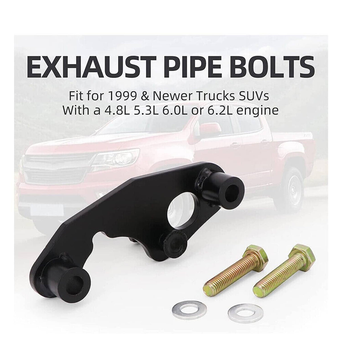 Solidspare Exhaust Manifold Bolt Repair Kit Driver Front /Passenger Rear for GM Trucks SUV