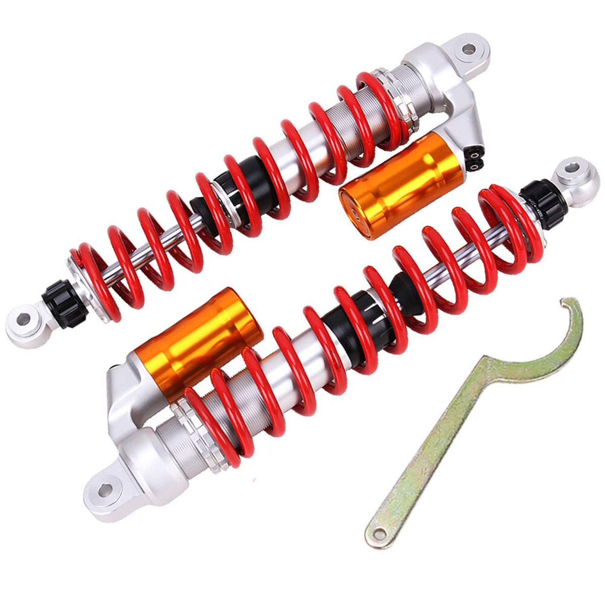Solidspare 2PCS ADJUSTABLE FRONT AIR SHOCKS ABSORBERS SET FOR HONDA TRX450R TRX400EX ATV