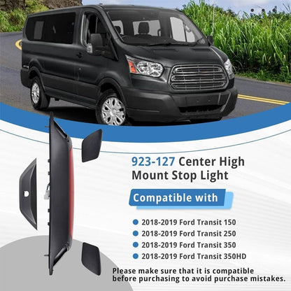 Solidspare New 923-127 3rd Brake Light Stop Lamp For 2018-19 Ford Transit 150 250 350 350HD