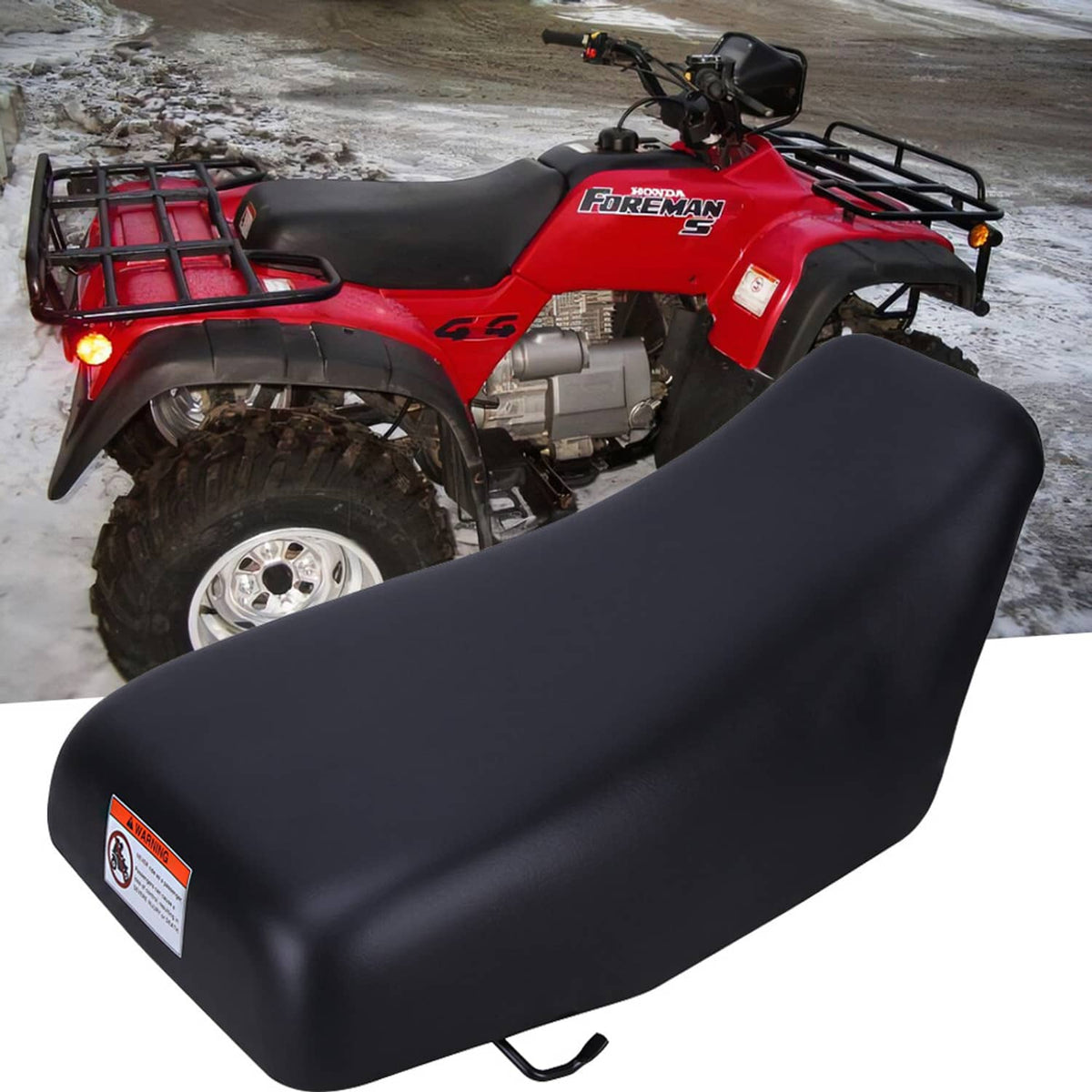 Solidspare Complete Seat Black for Honda TRX450 S ES FE FM Foreman 450 77100-HN0-A00ZB ATV