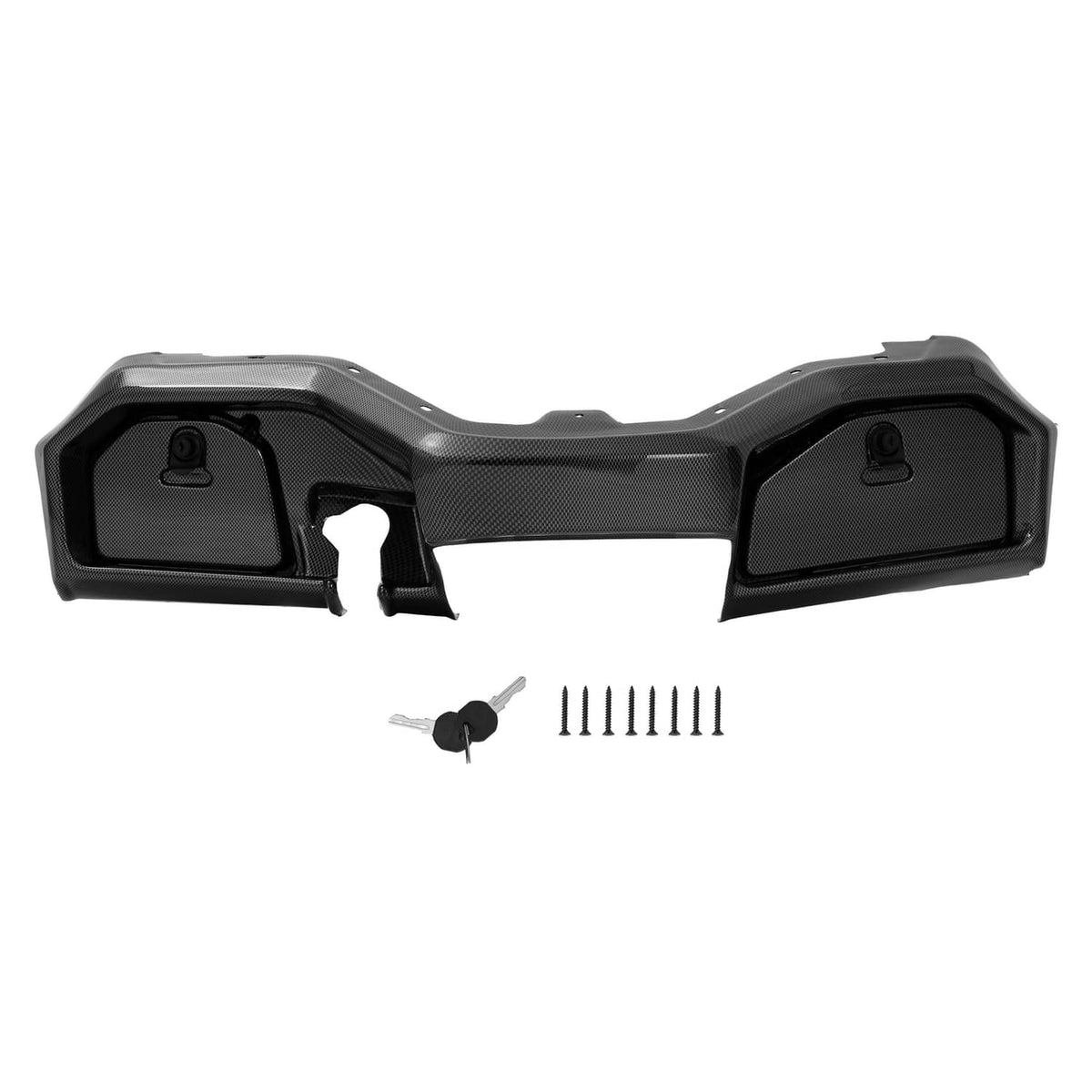 Solidspare For Yamaha Drive2 Drive 2 2017-up Golf Cart Carbon Fiber Style Dash Cover W/Keys