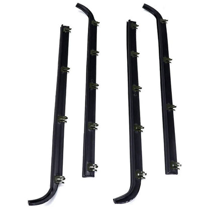 Solidspare 4PCS Door Window Seal Belt Weatherstrip Kit For 1987- 1997 Ford F150 F250 F350