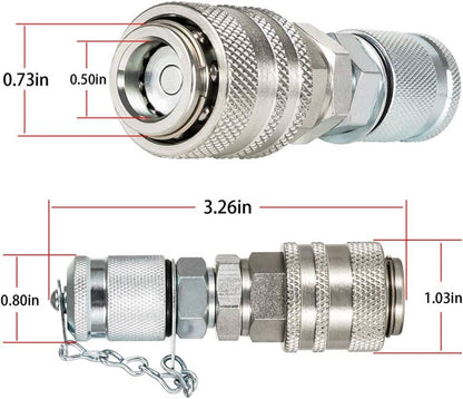 Solid Spare Hydraulic Pressure Test Coupling Kit Connecting Quick for PD Series Coupler