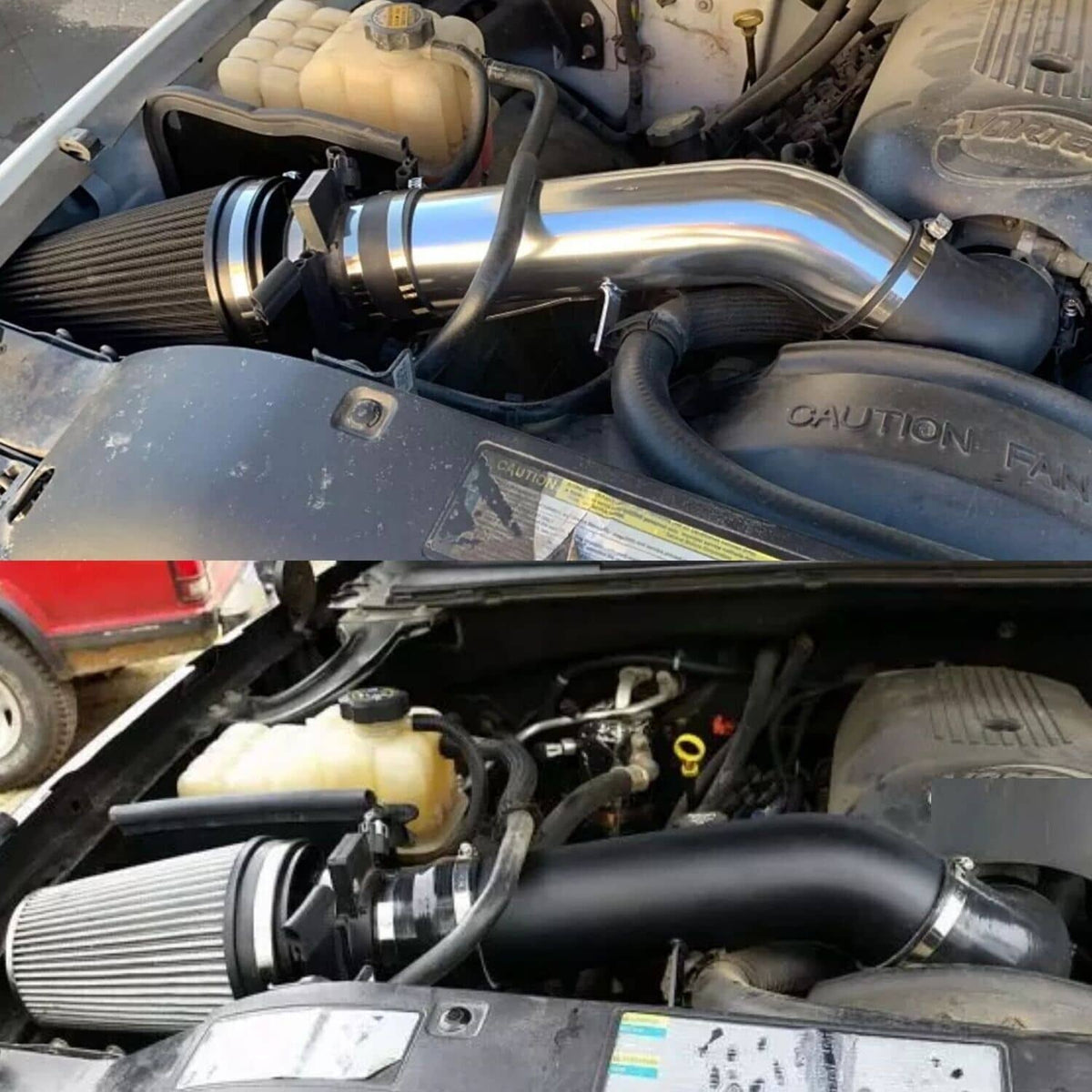 Solidspare Cold Air Intake System Heat Shield For 2009-2013 Chevy GMC V8 4.8L 5.3L 6.0L