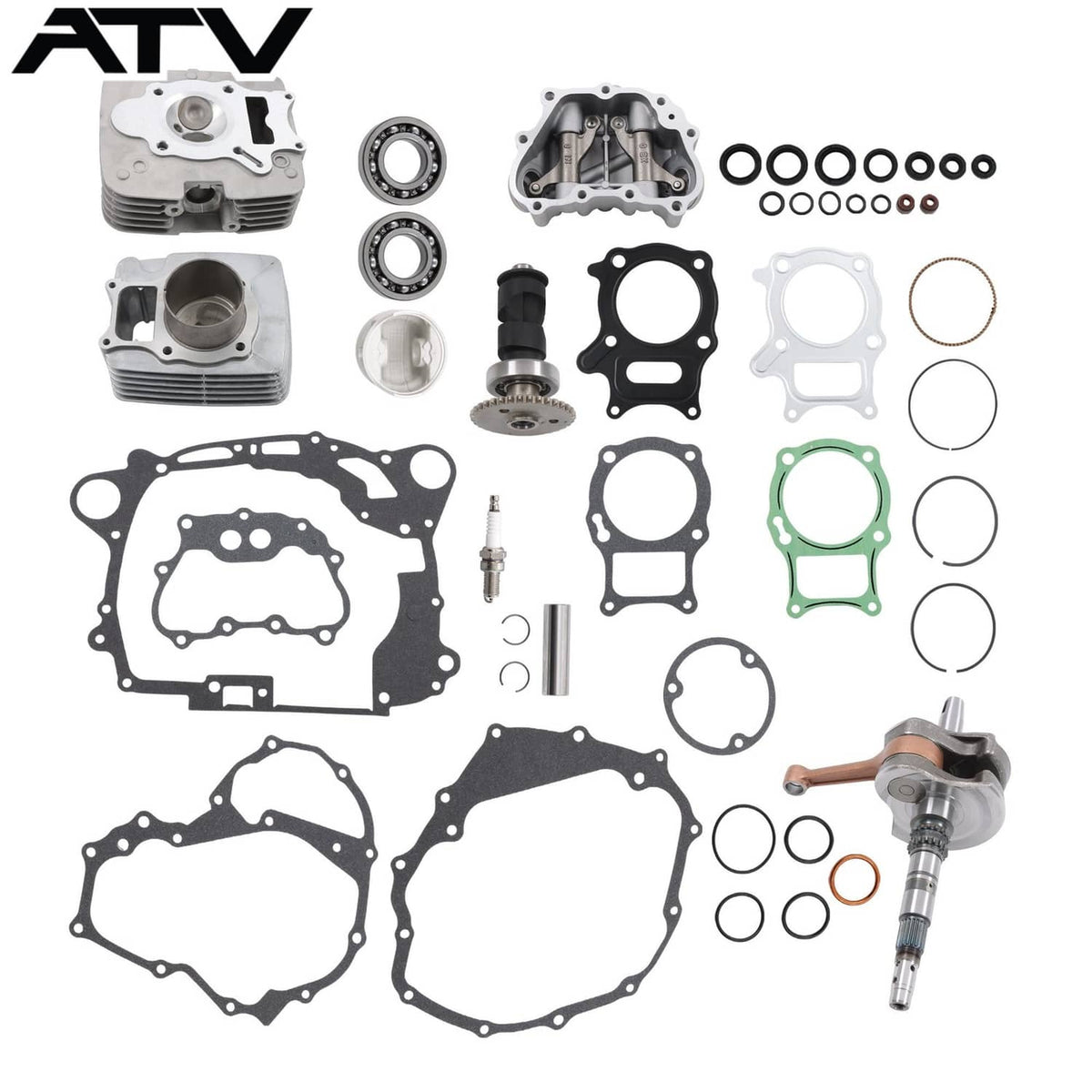Solidspare Cylinder Seal Engine Kit For Honda Recon TRX250 2008-2014 Crankshaft Camshaft