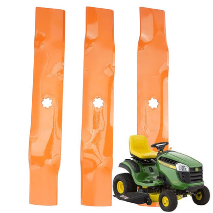 Solidspare 3PK Deck Blades for John Deere GY20852 E140 LA145 D160 S170 E170 Deck Lawn Mower