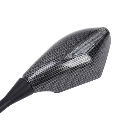 Solidspare LED Turn Signal Integrated Rear View Mirrors For Suzuki Katana GSXR 600 750 1000
