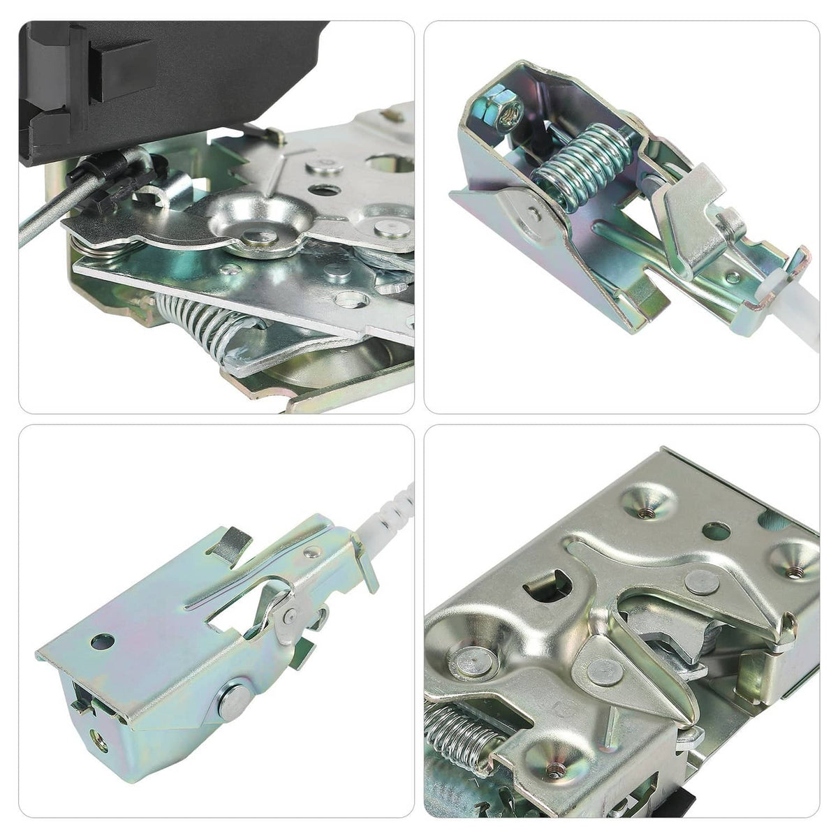 Solidspare Front Left & Right Door Lock Latch with Cable & Rod Kit for 92-97 Ford F-Series