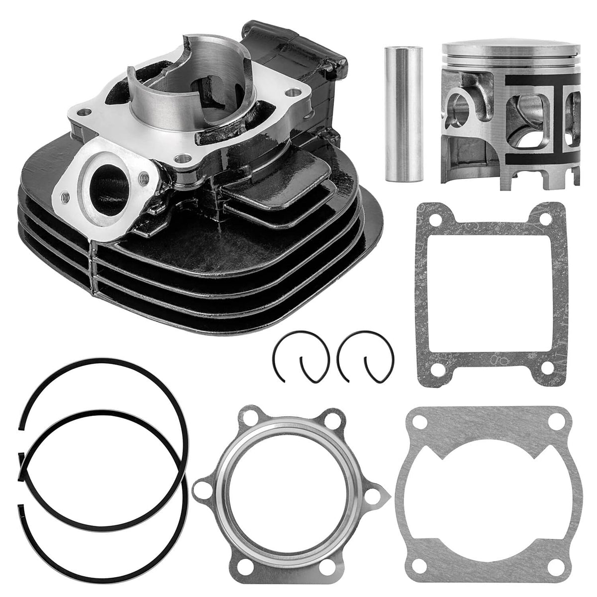 Solidspare Cylinder Piston Crank Motor Rebuild Gasket Kit for Yamaha Blaster 200 1988-06
