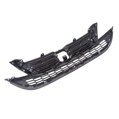 Solid Spare FOR HONDA CRV CR-V 2010 2011 FRONT BUMPER UPPER & LOWER GRILL GRILLE ABS CHROME