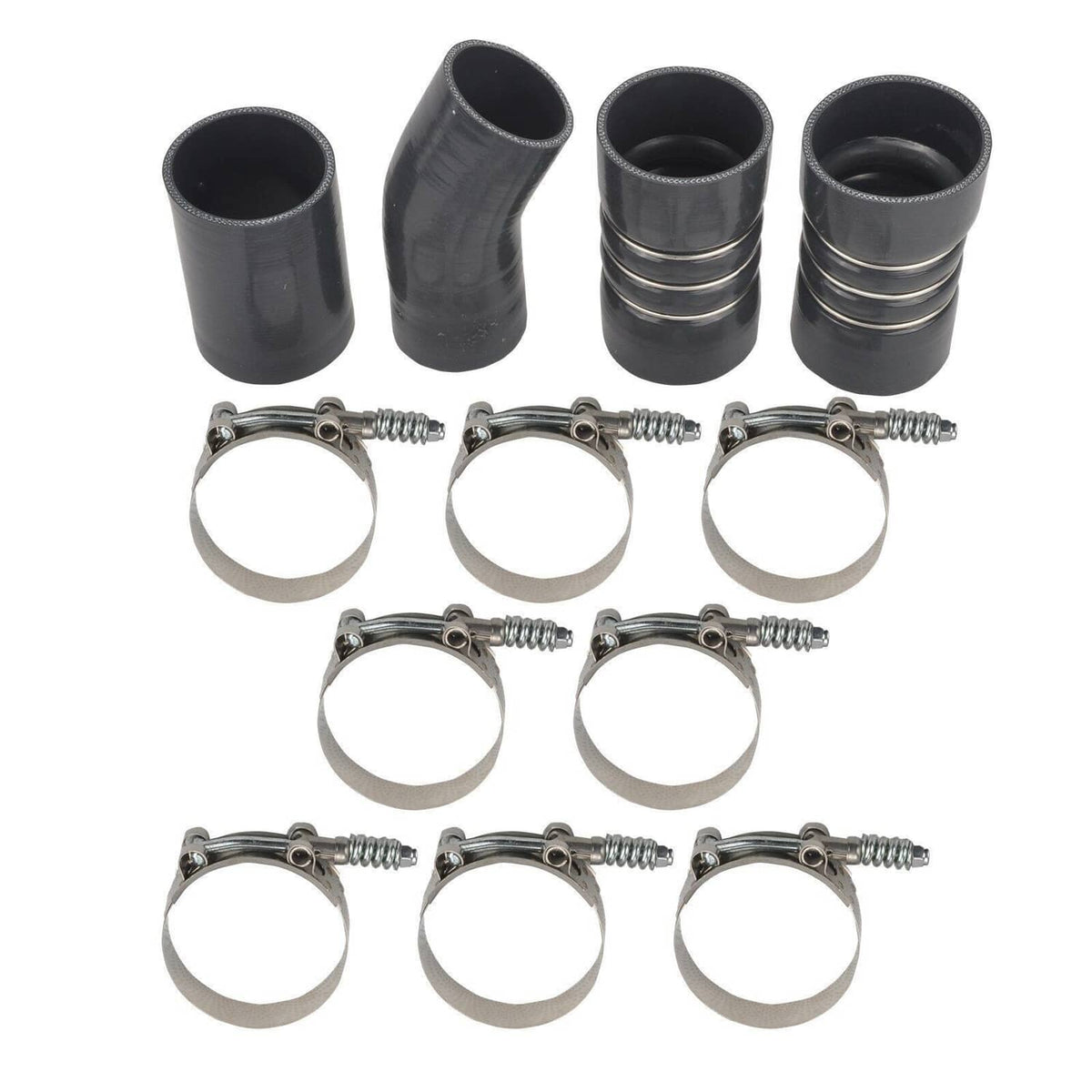 Solidspare Turbo Intercooler Boot Clamp Kit Intercooler CAC Hose For 03-07 Ford 6.0L Diesel