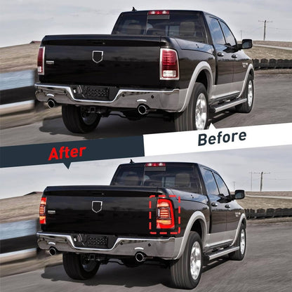 Solidspare Pair LED Tail Light for 2009-2018 Dodge Ram 1500 2500 3500 Rear Light Clear Lens