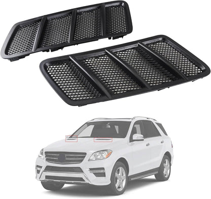 Solid Spare Left+Right Hood Air Vent Grill For Mercedes W166 GL ML350 12-15 1668800205