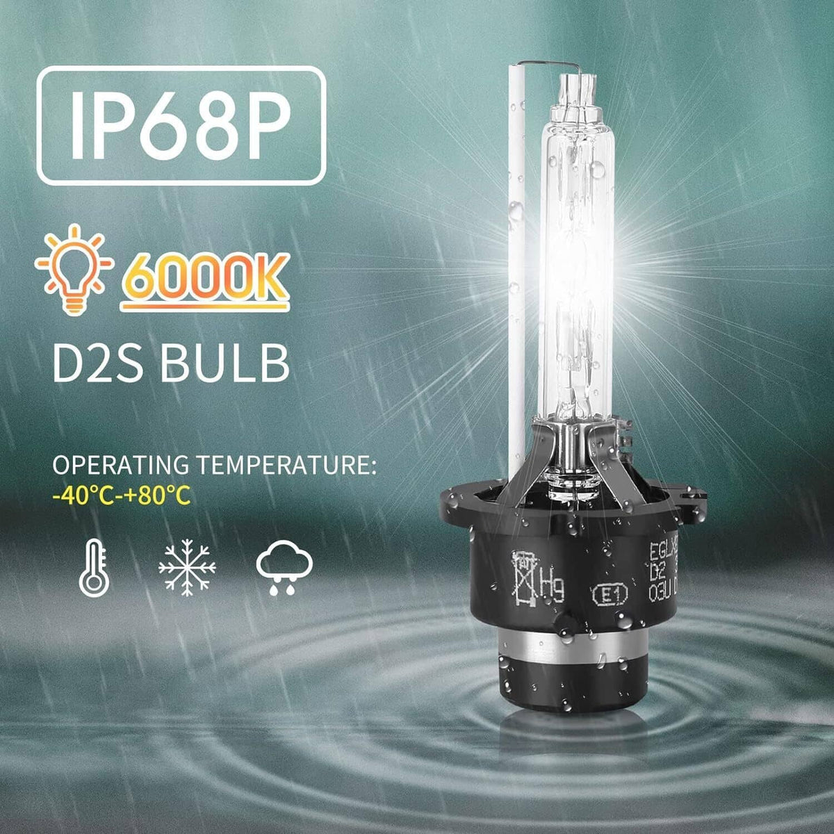 Solidspare 2 Set HID Xenon Headlight Ballast + Igniter + Bulb For 2004-2005 Acura TSX 2.4L