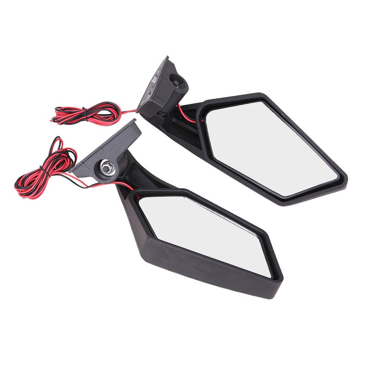 Solidspare UTV Racing Rearview Mirrors LED Light Fit For Can Am Maverick X3 MAX Turbo 17-24