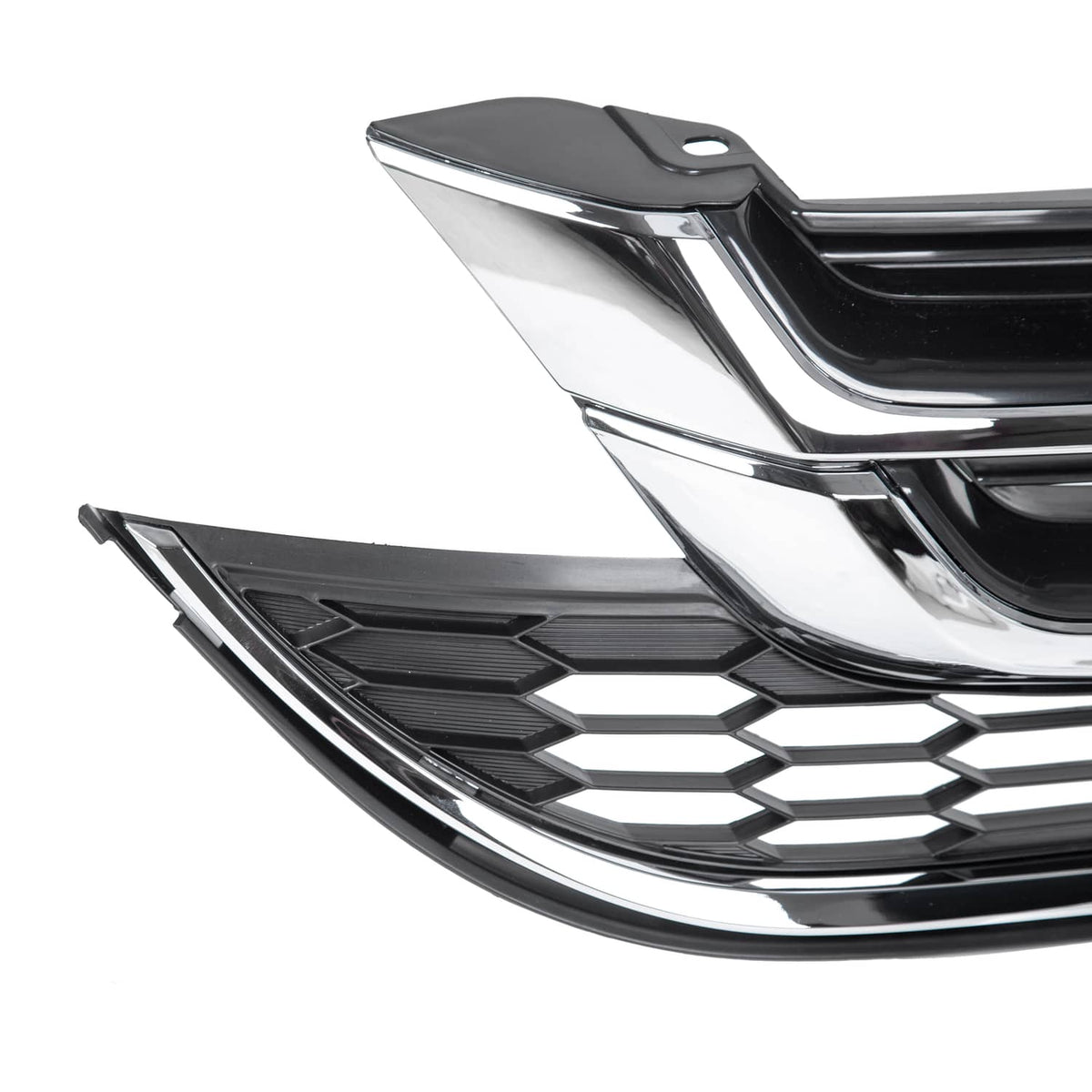 Solid Spare FOR HONDA CRV CR-V 2010 2011 FRONT BUMPER UPPER & LOWER GRILL GRILLE ABS CHROME