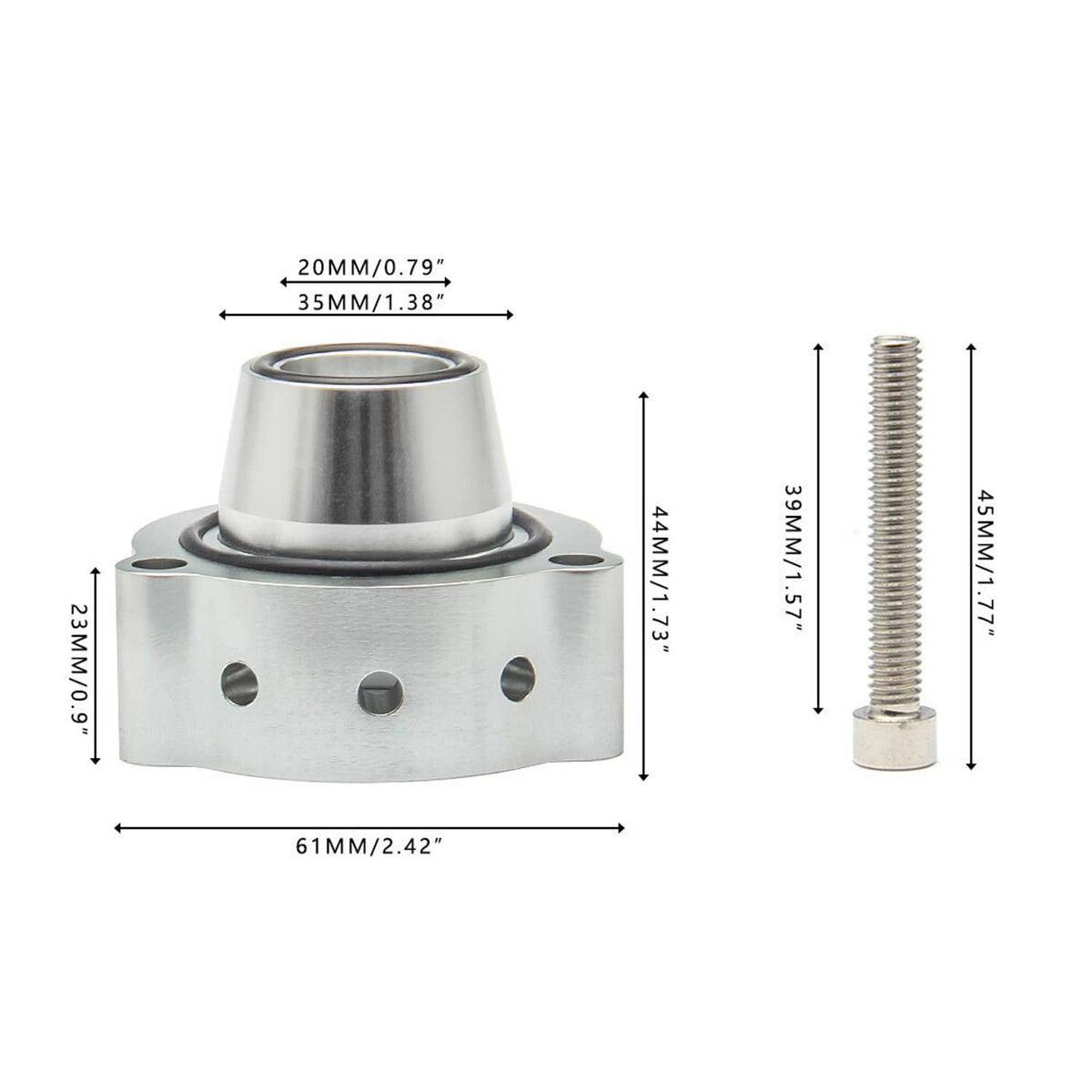 Solidspare Blow Off Valve Spacer Fit For VW Golf Jetta Tiguan 2.0T TSI TFSI Audi A3 A4 Q3